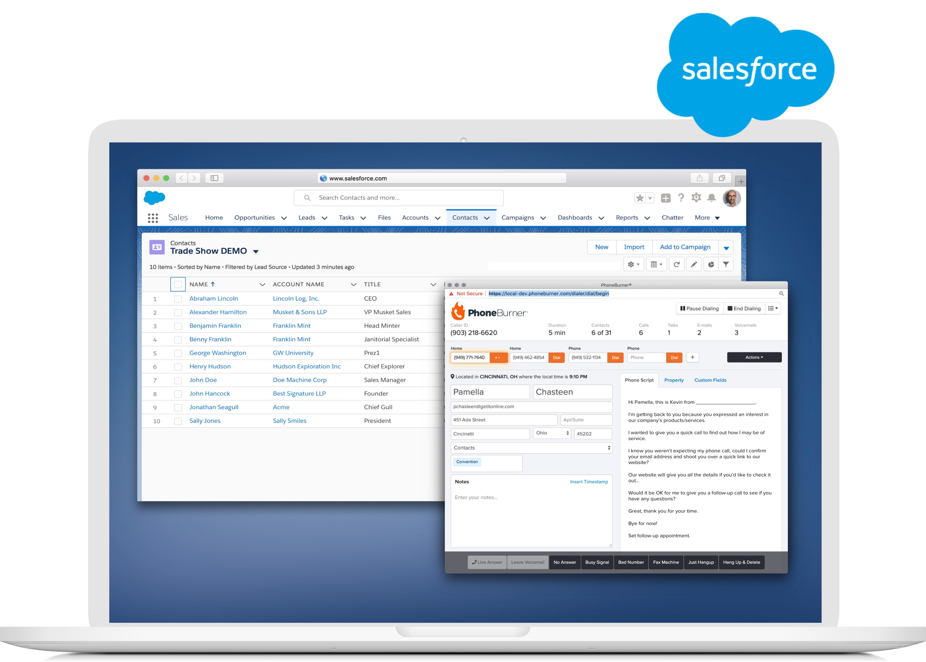 Dial directly from Salesforce
