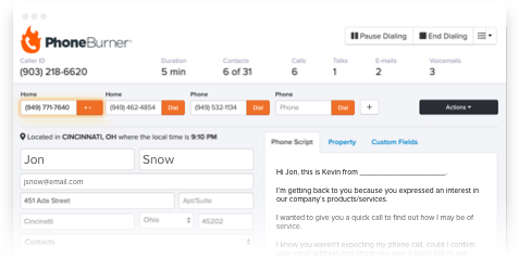 power dialer software user interface